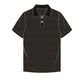 Men's High Quality Business Casual Short-Sleeve Polo Shirt Summer Print Patchwork Embroidery Button Decoration Polo Shirt