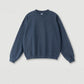 380G 100% Cotton Heavyweight Autumn and Winter Crewneck Couples Shoulder Pullover Sweatshirt Solid Color Sweater Suit