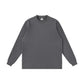 OEM/ODM Custom LOGO High Quality Blank Loose Bottom Casual T-shirt Versatile Streetwear Long Sleeve 260g Over-sized Sweater