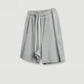 410 Grams 100% Cotton Custom Logo Fashion Brand Retro High Street Loose Edge Shorts Summer Casual Sports Washed Shorts for Men