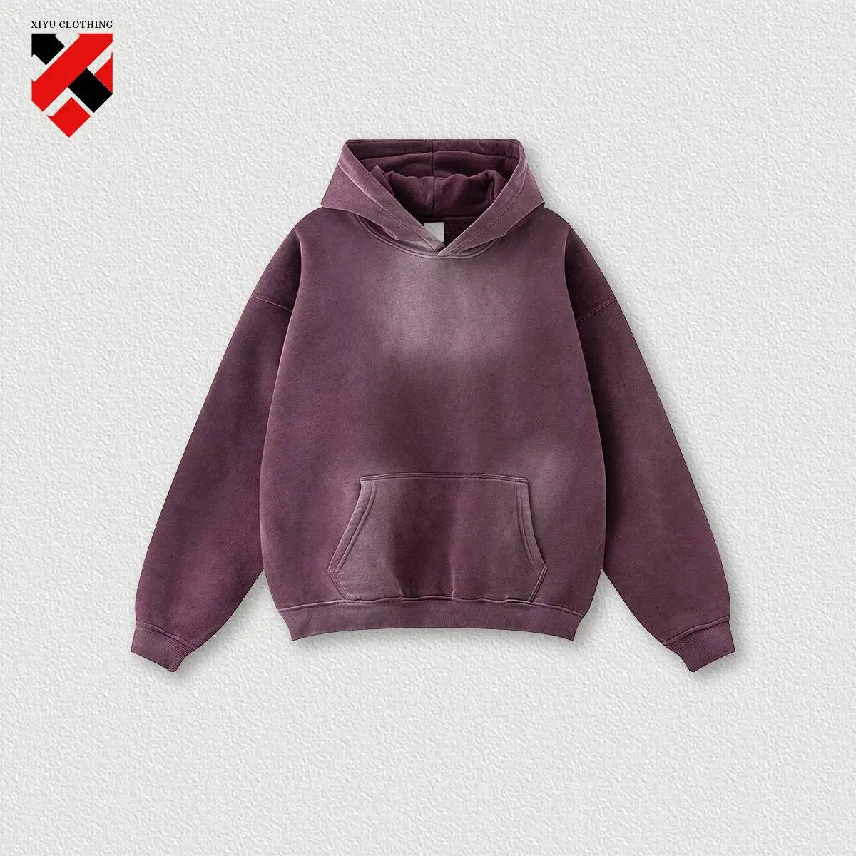 360G Cotton Polyester Autumn and Winter Youth Loose Basic Style Sports Knitted Fashion Casual Hoodie Suit for Men