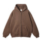 Men Hoodie Double-ended Zipper Pullover High Quality Blank Zip up Hoodies Fleece Cotton 350g Mens Hooded Jacket