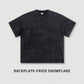 200G 100% Cotton Trendy Brand Retro Old Cartoon Puppy Print Youth Campus Neutral Style Short-sleeved T-shirt Men's Trendy
