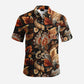 2026 Custom Short Sleeve Stand Collar Casual Shirt Men Slim Fit Summer Floral Printed Eco-Friendly UV Protection Hawaiian Shirt