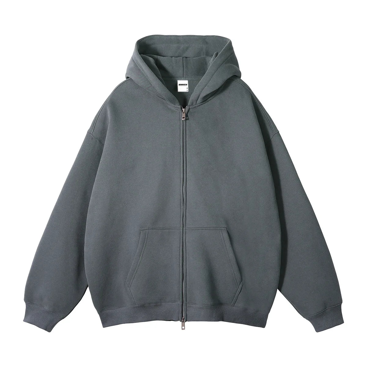 Men Hoodie Double-ended Zipper Pullover High Quality Blank Zip up Hoodies Fleece Cotton 350g Mens Hooded Jacket