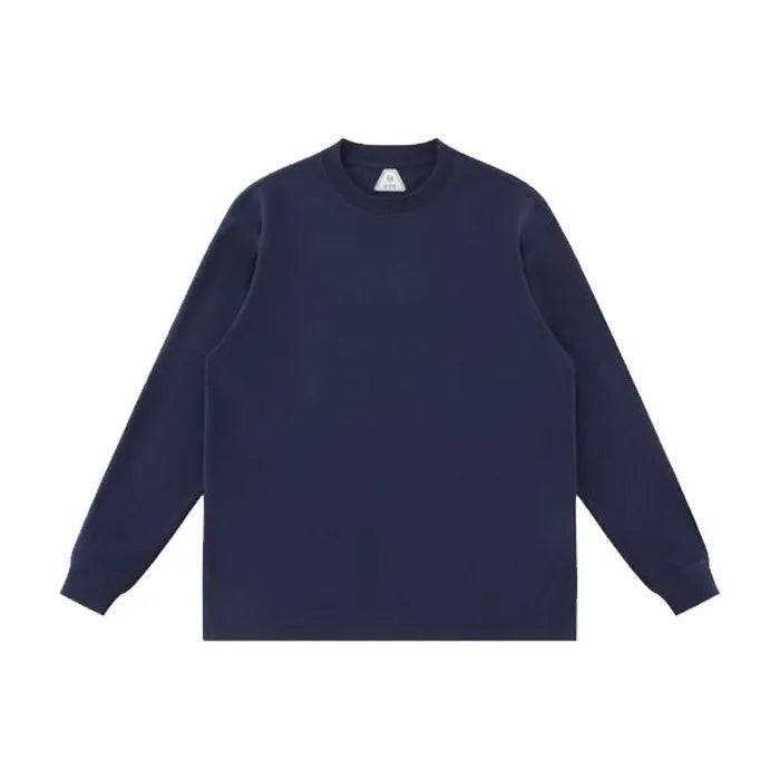 OEM/ODM Custom LOGO High Quality Blank Loose Bottom Casual T-shirt Versatile Streetwear Long Sleeve 260g Over-sized Sweater