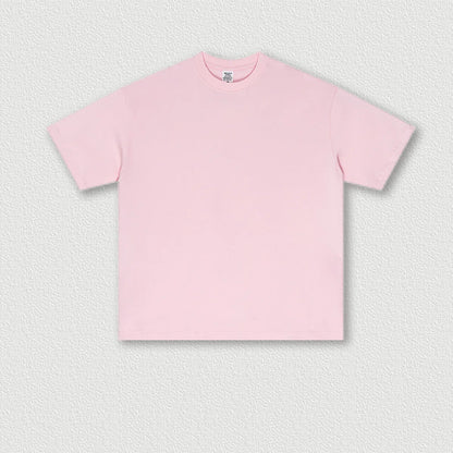 180 Gram Custom Logo American Low-shrinkage High-quality Fashion Brand Shoulder Drop Color Short-sleeved T-shirt for Men