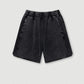 330 Grams 100% Cotton Custom logo High Street Batik Washed Old Men's Shorts Loose Mid-Pants Men Fashion Brand Casual Shorts