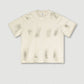310G 100% Cotton Custom Logo Mud Dyed Retro Old Short-sleeved Series Loose School Laziness Loose T-shirt for Men