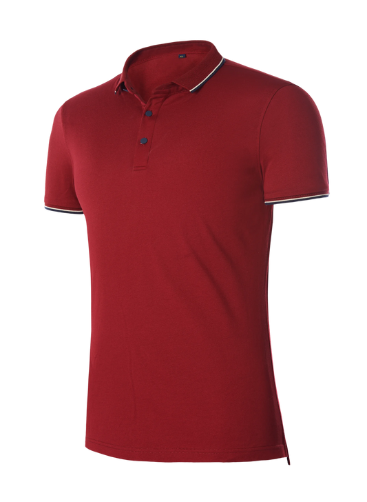 High Quality 190 Grams Luxury Cotton Unisex Polo Shirts Men's Plus Size Golf Uniforms Golf Shirt Quick Drying