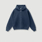 345G Custom Logo Autumn Trendy Loose Solid Color Zipper Hooded Sweatshirt Casual Pants Set Men's Hoodie Sets