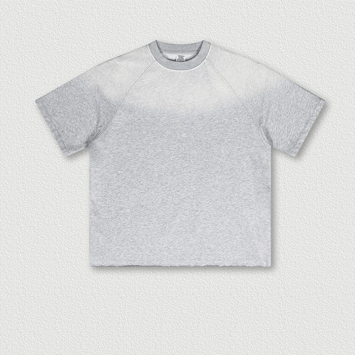 300G 100% Cotton Custom Heavy Washed Old T-suit Gradient Spray Monkey Washed Cotton Short-sleeved T-shirt