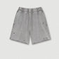 330G Custom Summer High Street Washed Batik Knee Length Shorts Men's Trendy Brand Wasteland Style Five-point Shorts