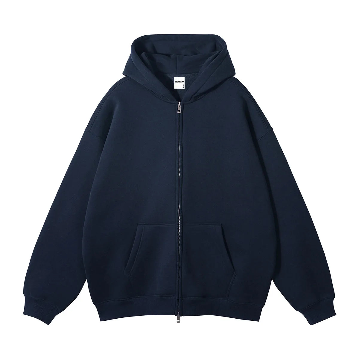 Men Hoodie Double-ended Zipper Pullover High Quality Blank Zip up Hoodies Fleece Cotton 350g Mens Hooded Jacket