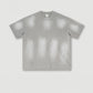 285G 330G 100% Cotton Custom Logo American Retro Gradient Old Short-sleeved T-shirt Trendy Brand Neutral Style Shorts Suit For Men