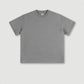 345G 100% Cotton Custom Logo Heavyweight New Trendy Brand Basic Short-sleeved Pure Cotton Loose Casual T-shirt for Men