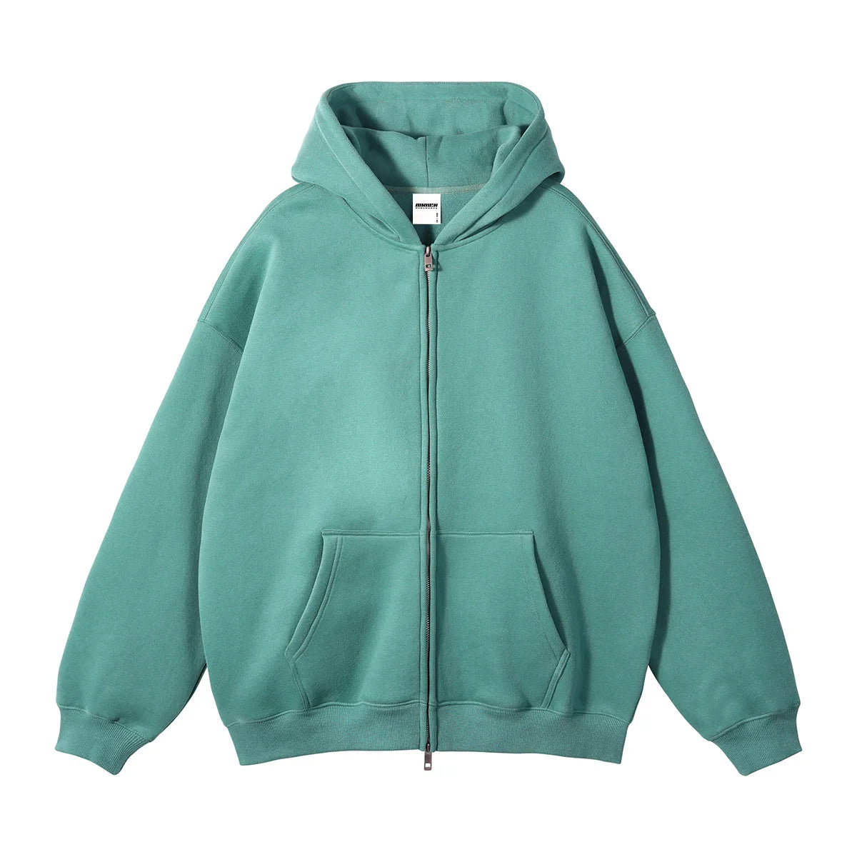 Men Hoodie Double-ended Zipper Pullover High Quality Blank Zip up Hoodies Fleece Cotton 350g Mens Hooded Jacket