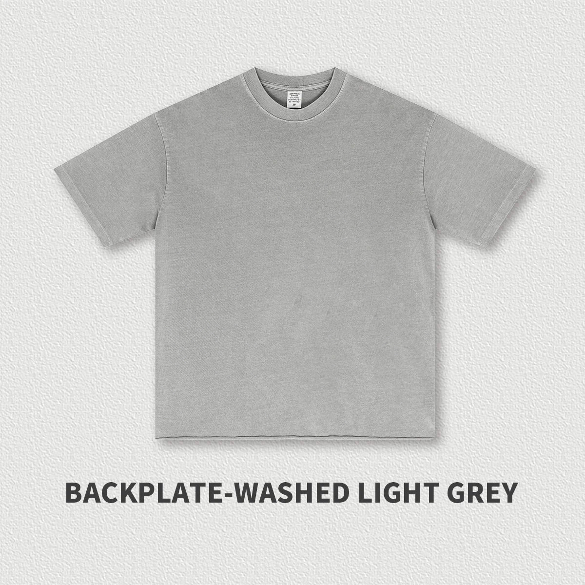 275G Heavyweight 100% Cotton Fashion Brand Letter Short Sleeve Men's High Streetwear Loose T-shirt for Men