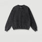 380G 100% Cotton Heavyweight Autumn and Winter Crewneck Couples Shoulder Pullover Sweatshirt Solid Color Sweater Suit
