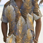 2026 Summer New Hawaiian Floral 3D Digital Printed Polyester Casual Loose Fit Youth Pop Turn-down Collar Men's Shirt