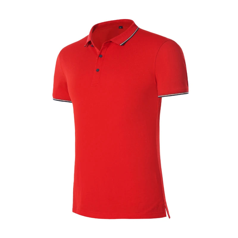 Men'S Polo Shirt Blank Customized Logo Short Sleeve Cotton High Quality Men'S Golf Shirt