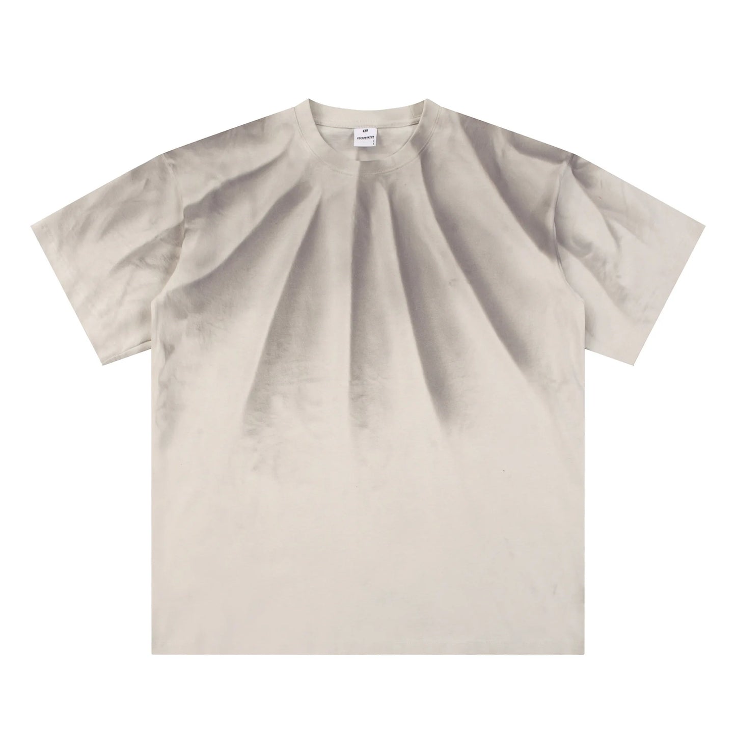 Custom Men's Washed Old Short Sleeve 250g Spray Monkey Washed American High Street Cotton T-Shirt Men's Street Casual Tshirt