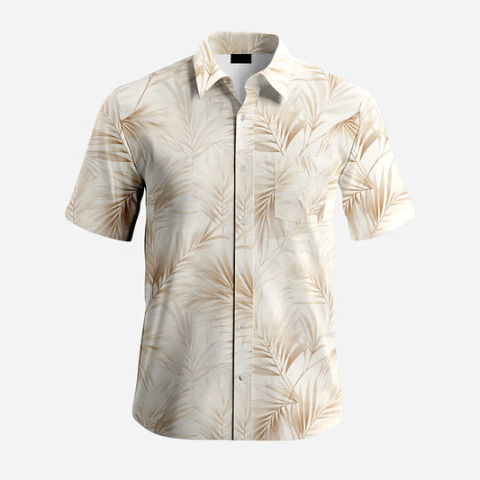 High Quality Customized Floral Pattern Sublimation Polyester Hawaiian Top Personalized Button Short Sleeves Men's Hawaii Shirts