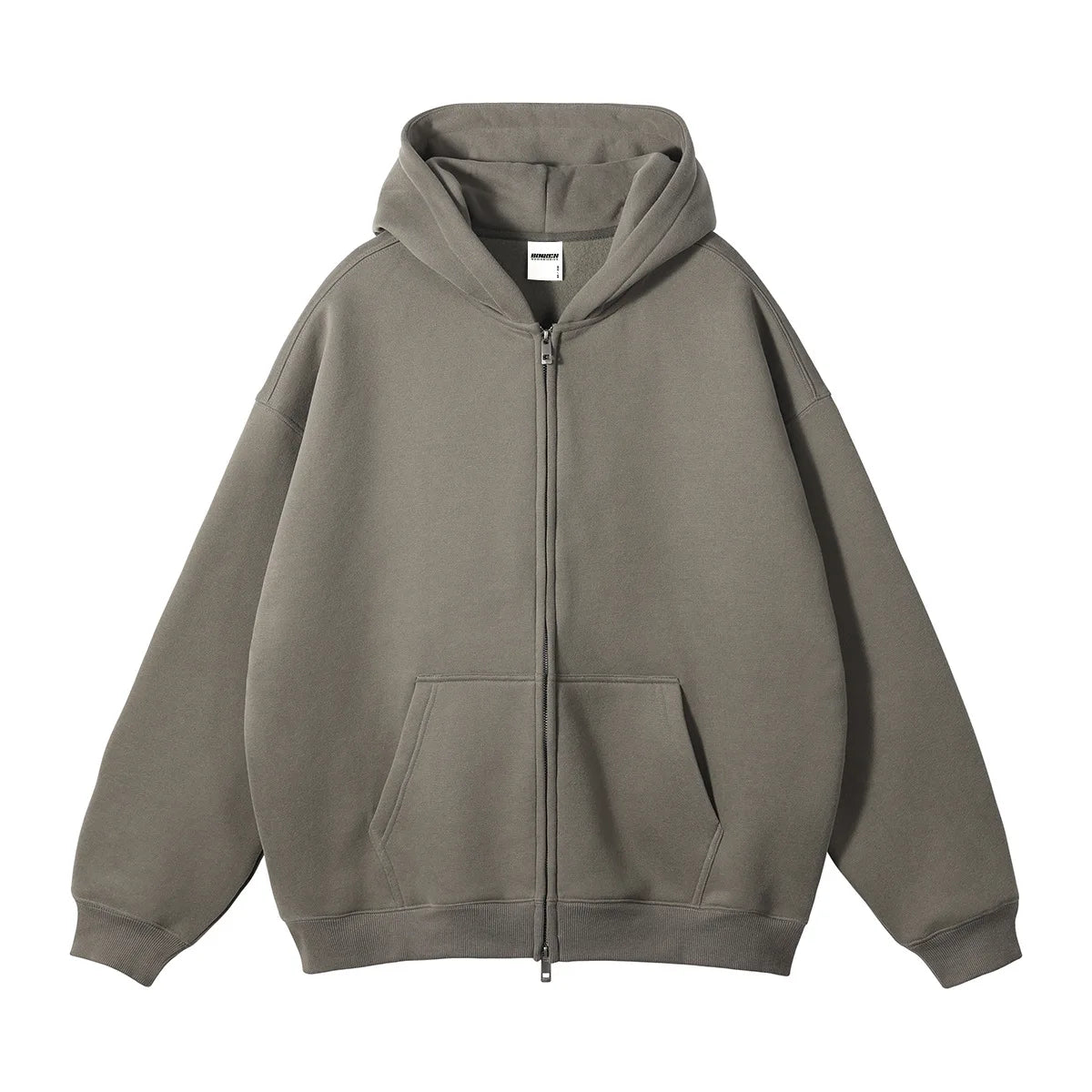 Men Hoodie Double-ended Zipper Pullover High Quality Blank Zip up Hoodies Fleece Cotton 350g Mens Hooded Jacket