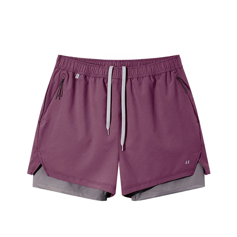2026 Spring and Summer High Quality Two-in-one Breathable Sports Shorts New Outdoor Lightweight Upf50+ Sun protection Hot Shorts