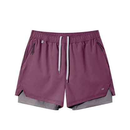 2026 Spring and Summer High Quality Two-in-one Breathable Sports Shorts New Outdoor Lightweight Upf50+ Sun protection Hot Shorts