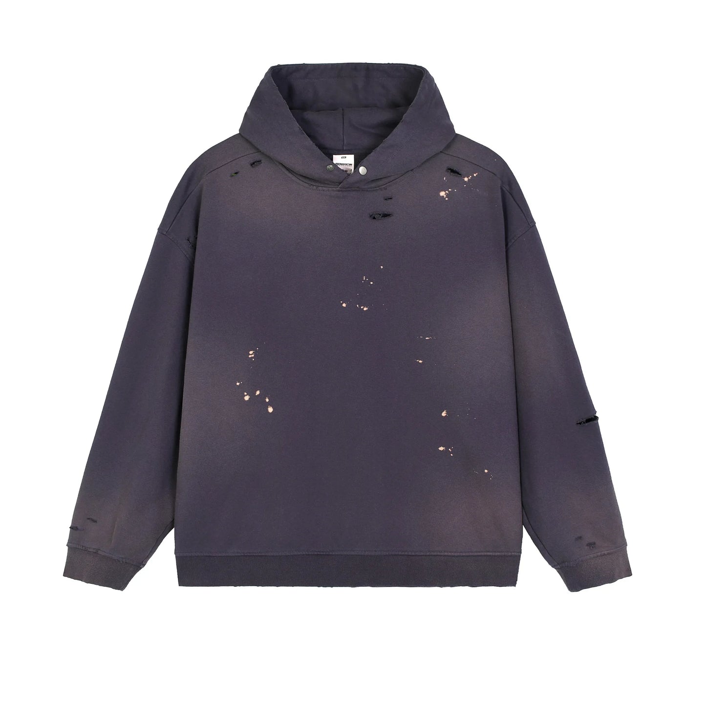 Men's Hooded Pullover Fleece Jacket Polyester/Cotton 465g Digital Printing Streetwear Style Loose Fit Hoodies