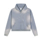 Men Hoodie Double-ended Zipper Pullover High Quality Blank Zip up Hoodies Fleece Cotton 350g Mens Hooded Jacket