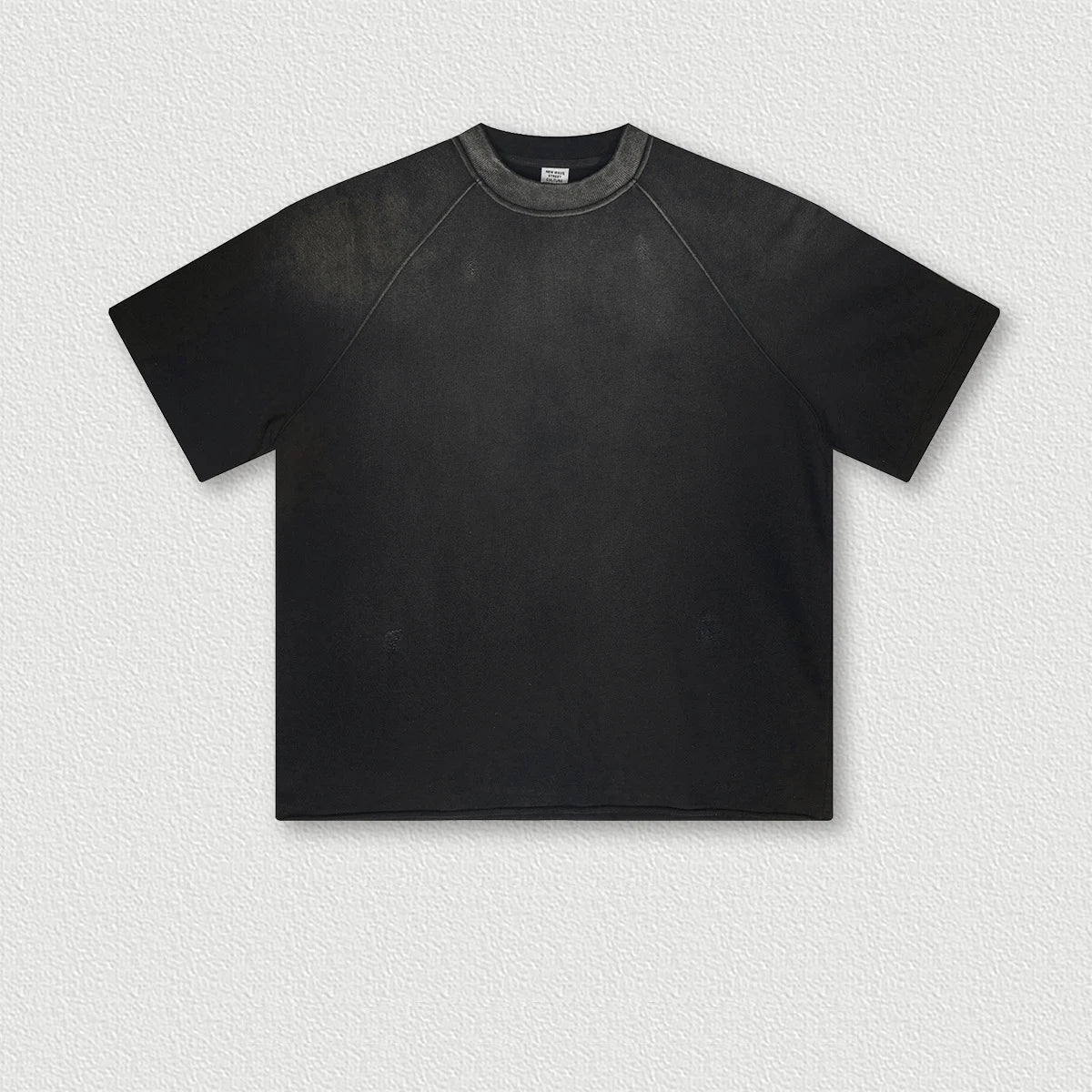 300G 100% Cotton Custom Heavy Washed Old T-suit Gradient Spray Monkey Washed Cotton Short-sleeved T-shirt