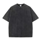 100% Cotton 230G Vintage Snowflake Point Solid Color T-Shirts for Men/Women Short Sleeve Washed Street Hip Hop Tshirts