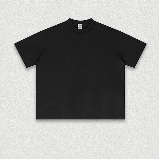 210 Grams Custom Logo Summer American Fashion Brand Cool Feeling Quick-drying Short-sleeved T-shirt for Men