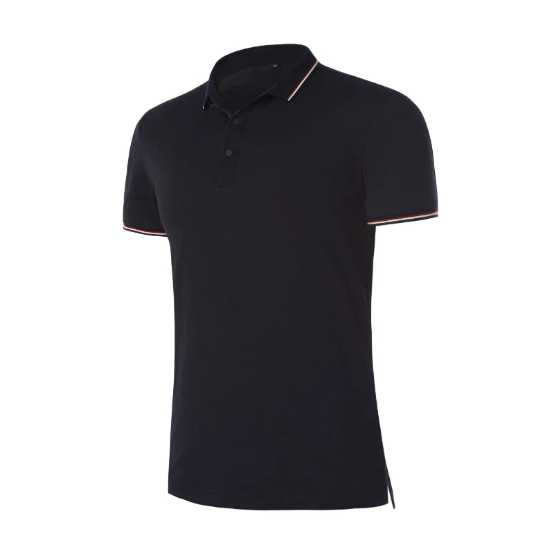 Men'S Polo Shirt Blank Customized Logo Short Sleeve Cotton High Quality Men'S Golf Shirt