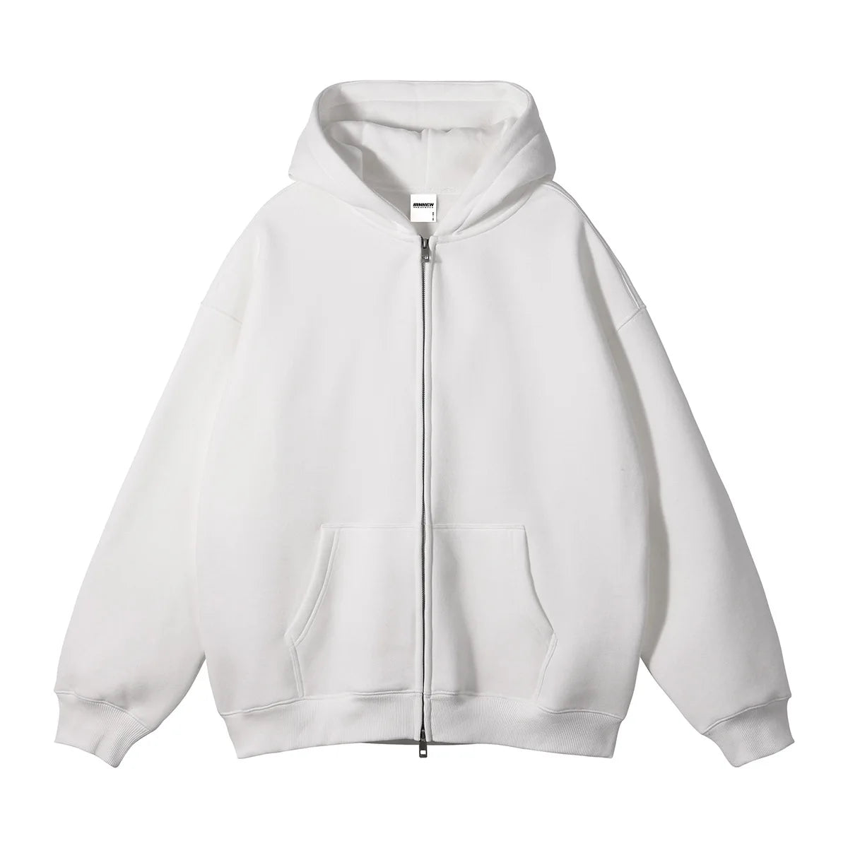 Men Hoodie Double-ended Zipper Pullover High Quality Blank Zip up Hoodies Fleece Cotton 350g Mens Hooded Jacket