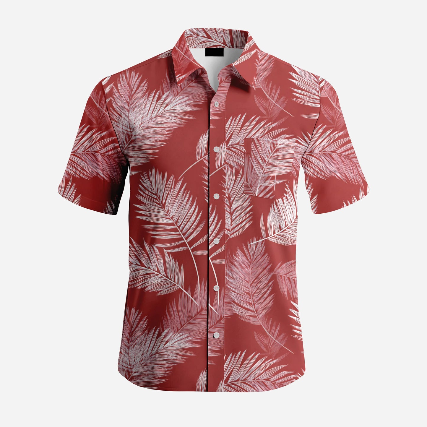 Men's Floral Pattern Hawaiian Beach Summer Single-Breasted Anti-Wrinkle Button Short Sleeve Formal Tropical Style Casual Shirt