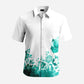 High Quality Vintage Digital Printing Men's Casual Style T-Shirts Stand Collar Floral Print Design 160 Grams XL Hawaiian Shirts