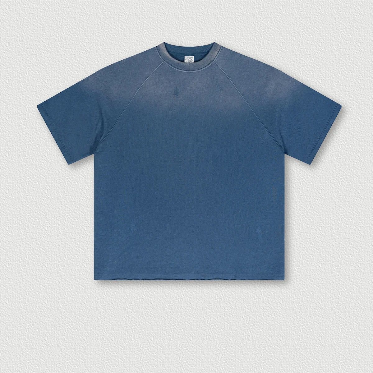 300G 100% Cotton Custom Heavy Washed Old T-suit Gradient Spray Monkey Washed Cotton Short-sleeved T-shirt