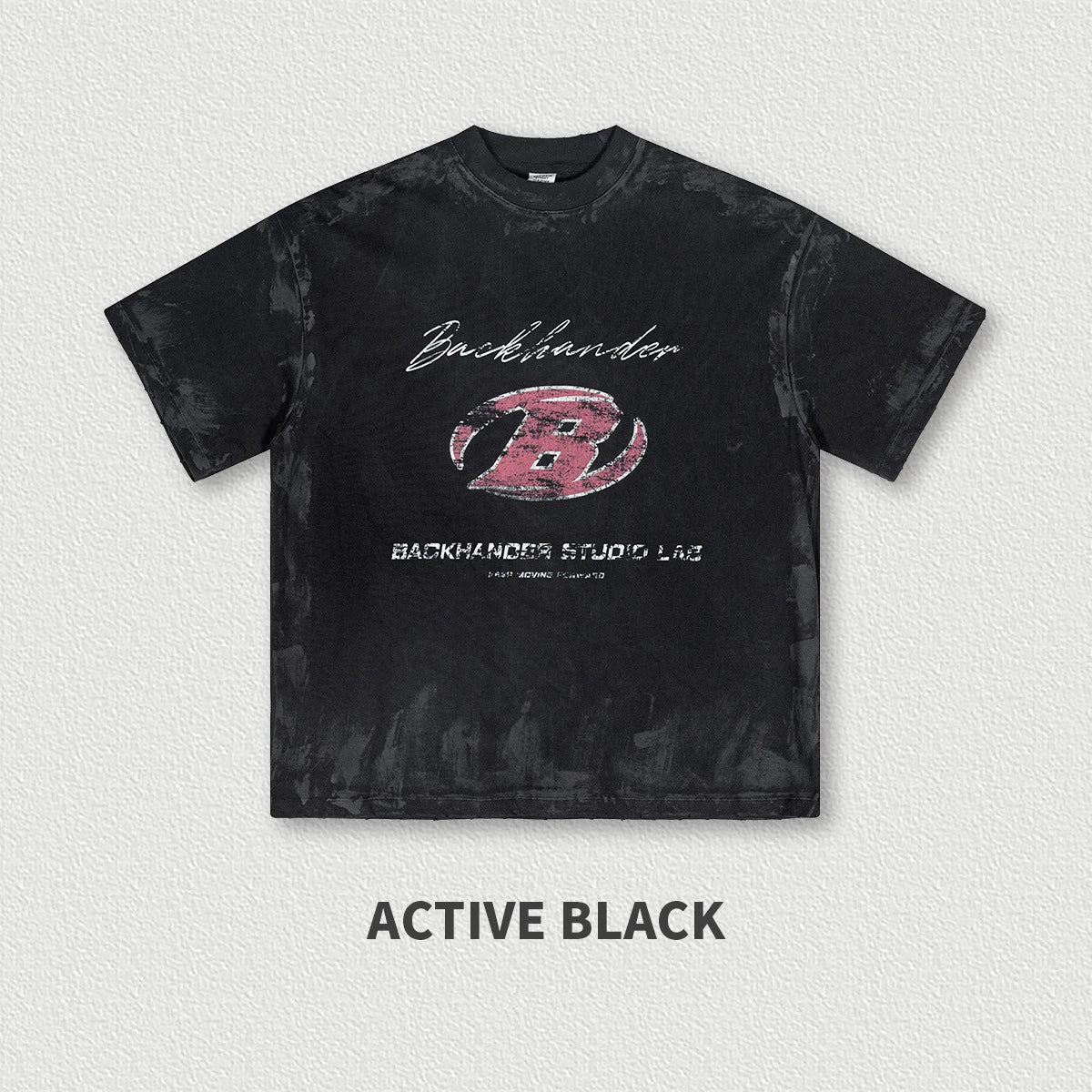 305G Heavyweight 100% Cotton High Street Retro Round Neck Short Sleeve T-shirt Men's T-shirt Loose Top T-shirt for Men