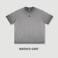 270G Heavyweight 100% Cotton Custom Logo Embroidery Loose T-shirt for Men Casual Suit with Shoulder Drop Print Pattern
