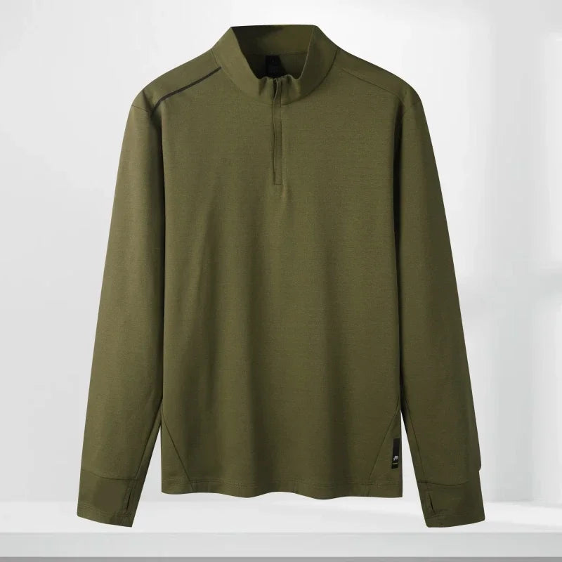 OEM/ODM Custom LOGO Heavy Quality New Long Sleeve Fitting Casual Style POLO Shirt Autumn Men's Golf Shirt for Man