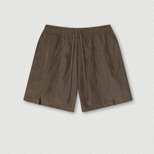 160 Grams Custom logo American Fashion Brand Satin Beach Fabric Pants Waterproof Quick-drying Casual Shorts for Men
