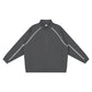 Custom Logo Embroidery Washed Polyester/Cotton Zip-Up Men's Autumn Long Solid Color Oversized Fleece Sweatshirt Pocket