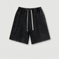 285G 330G 100% Cotton Custom Logo American Trendy Brand Short Sleeve Shorts Suit T-shirt Washed Two-piece Set