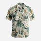 Pink Monstera Leaf Hawaiian Shirt | Tropical Plant Print Short Sleeve