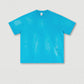 285G 330G 100% Cotton Custom Logo American Retro Gradient Old Short-sleeved T-shirt Trendy Brand Neutral Style Shorts Suit For Men