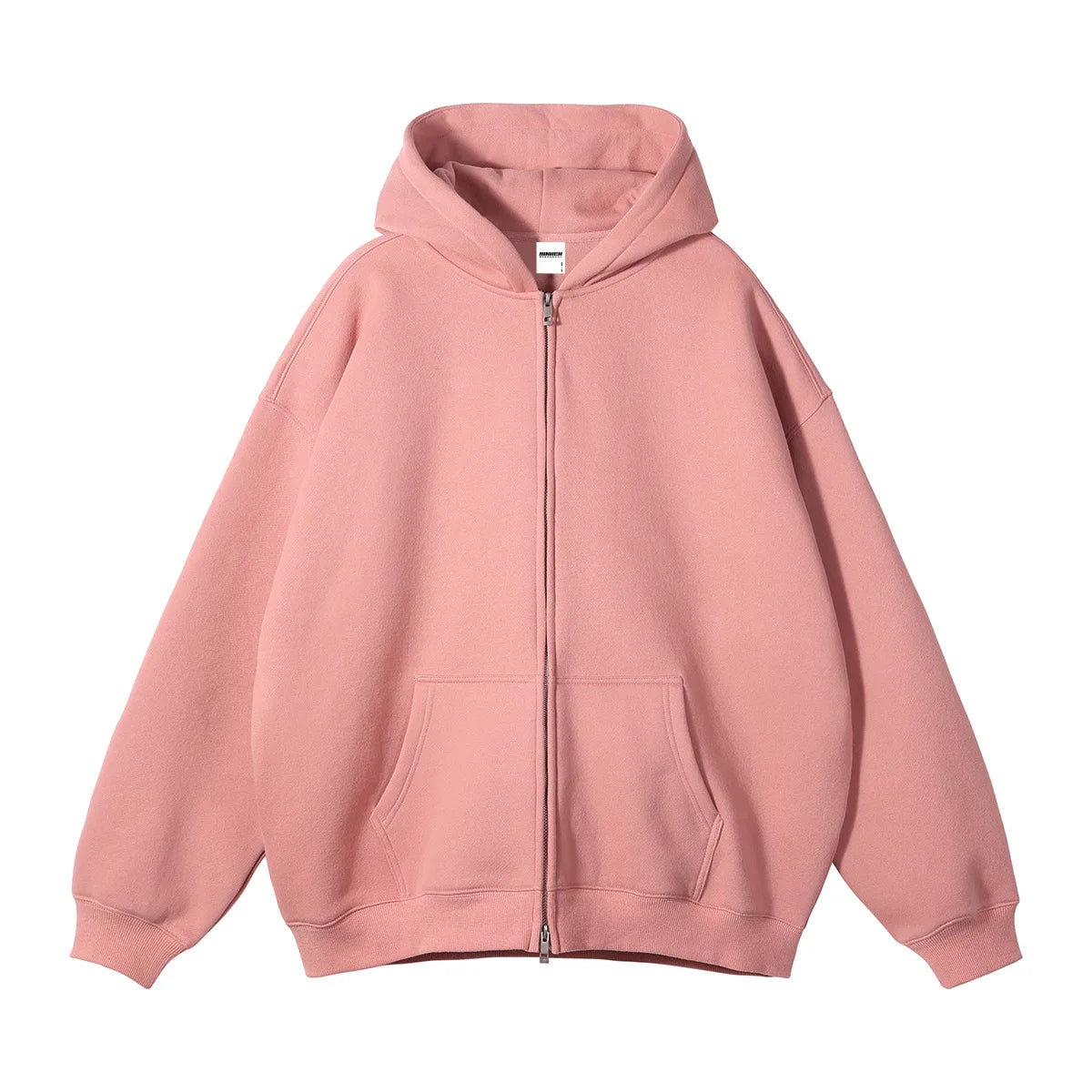 Men Hoodie Double-ended Zipper Pullover High Quality Blank Zip up Hoodies Fleece Cotton 350g Mens Hooded Jacket