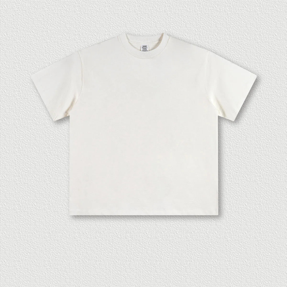 345G 100% Cotton Custom Logo Heavyweight New Trendy Brand Basic Short-sleeved Pure Cotton Loose Casual T-shirt for Men
